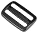 Strapworks Black Plastic Tri-Glide Slide – for Bag Straps, Rifle Slings, Dog Collars – 1.5 Inch, 2 Pack