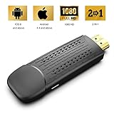 Display Dongle Support Wireless and Wired 2 in 1 Display Receiver for TV/Projector 1080P HDMI Miracast Dongle Compatible for Windows/Android/iOS Smartphone,Tablet,iPhone,iPad,Laptop 