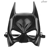 Ansee Batman Half Face Mask Classical Cartoon Figure Child Mask for Halloween Party - Black