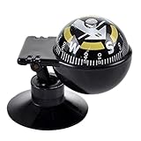 Suriel Car Vehicle Floating Ball Magnetic Navigation Compass Black