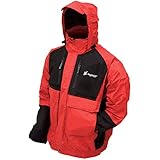 Frogg Toggs Men's Firebelly 2-Tone Jacket, Red/Black, Medium