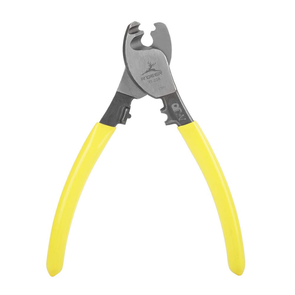 RT-22 6” Cable Wire Chrome Vanadium Steel Electric Wire Pliers Hand Tool Wire Strippers Wire Crimper Cable Stripper for Communication Cables