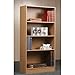 Orion 4-Shelf Bookcase, Multiple Finishes