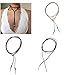Sexy Sparkles Velvet Choker Necklace for Women Girls Gothic Choker Bolo Tie Chokers (A: 4 Pcs Set)