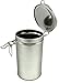 Canister Set with Airtight Lids - Kitchen Canisters for Tea Coffee Sugar Storage, Latching Tea Tin Container, Stainless Steel Coffee Canister with Clamp Lid - 12 oz (Set of 1)