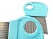 4 Pack Lice Combs, Nit Remover with Metal Teeth and Magnifier Tool for Hair and Head (Turquoise Blue)