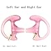 Lsgoodcare 10 Pairs Replacement Earmold Earbud Left and Right Ear Piece Compatible with Motorola Kenwood 2 Way Radio Acoustic Coil Tube, Soft Silicone Insert Earmould Pink Small ﻿