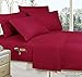 Elegant Comfort Luxury, Softest, Coziest 8-Piece Bed-in-a-Bag Comforter Set on Amazon Silky Soft Complete Set Includes Bed Sheet Set with Double Sided Storage Pockets, King/Cal King, Burgundy