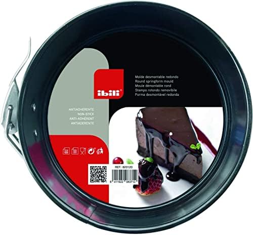 820112 Molde Desmontable, Negro, 12 cm