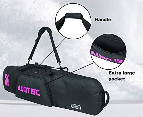 AUMTISC Snowboard-Bag Board-Bags for Travel Bags with Storage Compartments Available Length in 61" 65" 4 AUMTISC Snowboard-Bag Board-Bags for Travel Bags with Storage Compartments Available Length in 61" 65"