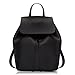 COCIFER Women's Leather Black Backpack Purse School Casual Daypack Top Tote Bags