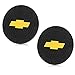 monochef Auto Sport 2.75 Inch Diameter Oval Tough Car Logo Vehicle Travel Auto Cup Holder Insert Coaster Can 2 Pcs Pack (Fit Chevrolet)