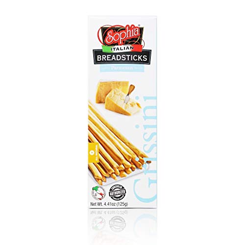 Sophia Bread Sticks "Grissini" - Parmesan 4.41oz-6 pack