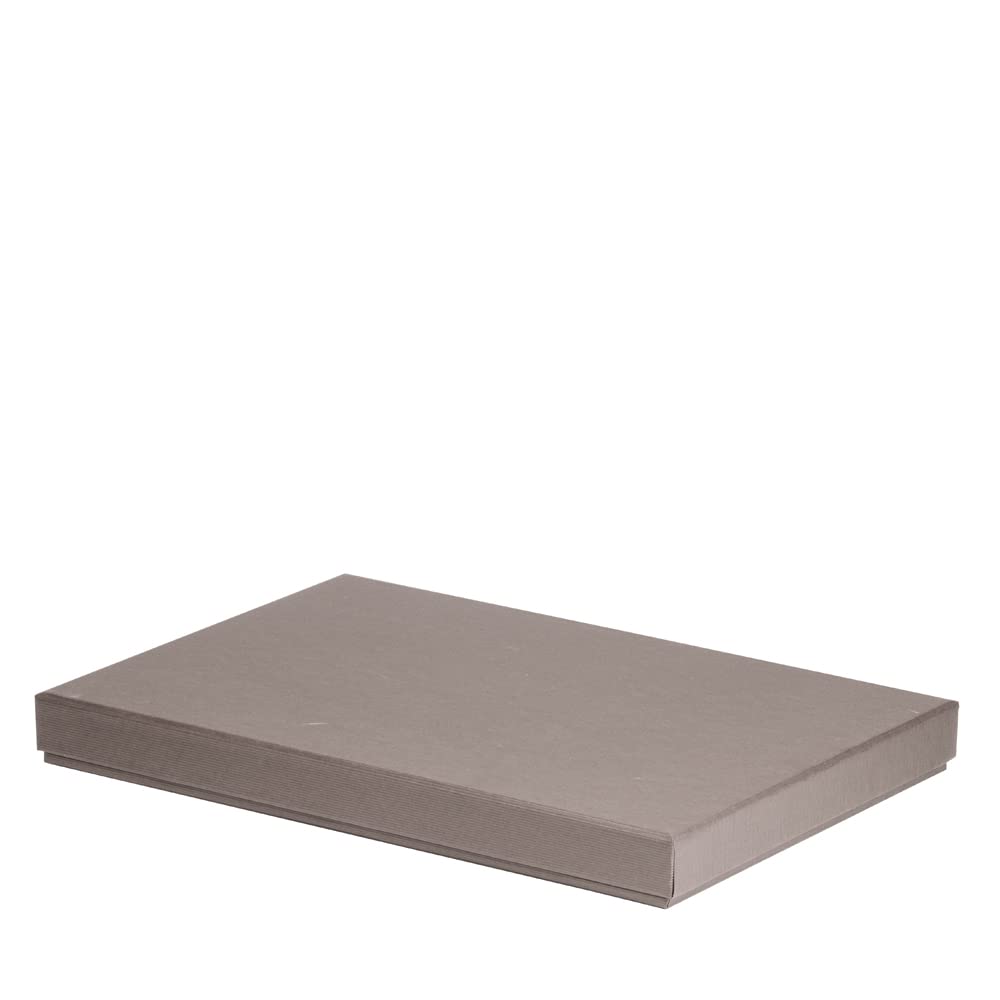 Rössler Boxline 13521453490 Cardboard Box Rectangular Suitable for DIN A4, Taupe, Pack of 1