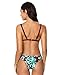 SweatyRocks Women's Sexy Bikini Swimsuit V Neck Fresh Leaves Print Swimwear Set Red M