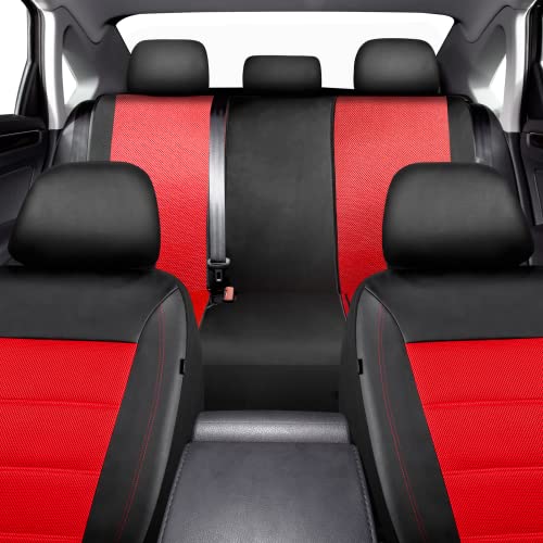 PIC AUTO Car Seat Cover Full Set, Front Bucket Seat Covers with Split