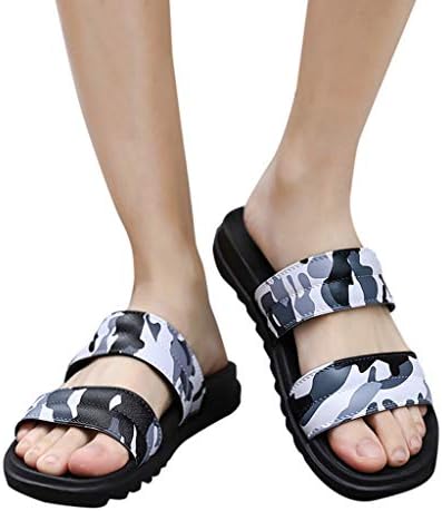 MOSERIAN Mens Shoes Summer Beach Flip Flops Camouflage Shoes Sandals Male Slipper Flat Shoes