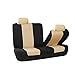 FH-FB051R012 Multifunctional Flat Cloth Bench Seat Covers, Allow 40/60, 60/40, 50/50 Split, Beige / Black color