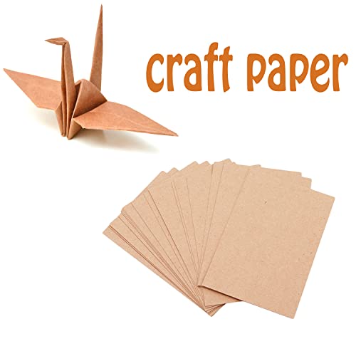 60 Pieces Kraft Paper Craft Papers 8.3 x 11.8 Inches for Drawing Printing Art Crafts and Office