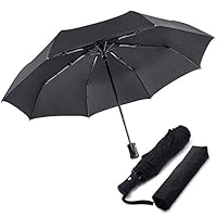 OuTera Foldable Umbrella,Automatic Open/Close Umbrella for One Handed,Windproof Large Travel Umbrella,Portable Umbrella for Adults