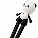 Makhry Kids Chopsticks Plastic Training Chopsticks with Cute Panda Chopsticks for Kids Beginners Adult(Black)