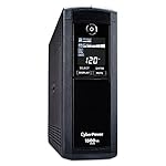 CyberPower CP1500AVRLCD Intelligent LCD Series UPS 1500VA 900W AVR Mini-Tower -New Design and More Features