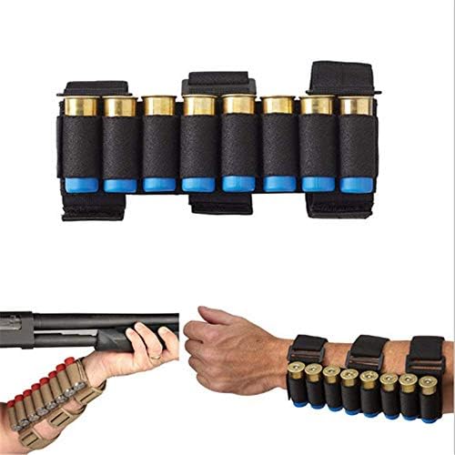 YTFAIFEN Shotgun Buttstock, Hunting Shooting Tactical Arm Rest Pad Ammo Pouch with 8 Shells Holder,for arms and buttstock