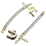Ninth-City 2pcs 304 Stainless Steel 7"/180mm Tire Tyre Valve Extension Adaptors