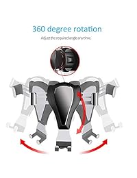 Soporte para teléfono móvil de coche para muchos smartphones, sistema de bloqueo automático universal, soporte para teléfono móvil de liberación automática, diseño con una sola mano, color negro
