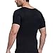 HOTER SLIM Mens Slimming Body Shaper Shirt Tummy Waist Abs Abdomen Slim