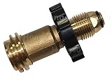 Hongso TA001 Universal Fit Propane Tank Adapter Converts POL to QCC1 / Type 1 Wrench to Hand Tighten Old to POL Cylinder Valve