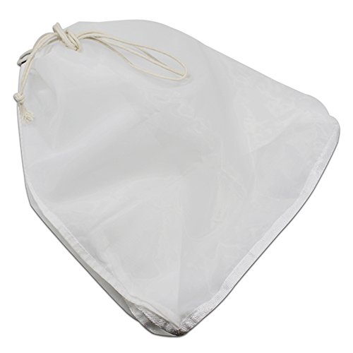 Multiple Usage Reusable Food Strainer Fine Mesh Bean Soy Milk Filter Bag Drawstring Fruit Jams Wine Beer Mesh Green Juice Home Kitchen Cold Brew Coffee Filter (5, 3.9x3.9+6.3 inch (10x10+16cm)) - Thumbnail 2
