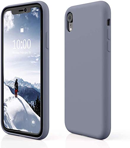 Loxxo® iPhone XR Cover Wireless Charging Support, Liquid Silicone Gel Rubber Shockproof Case Candy Phone Cases for Apple