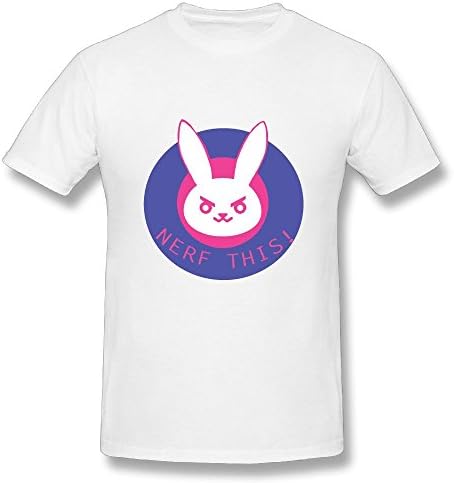 RoZikRA Men's D.va Overwatch T Shirts - Cool Tee White XL