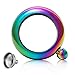 Bracelet Flask Stainless Steel Wine Bangle with Funnel for Women Party Supplies(Unicorn Rainbow)