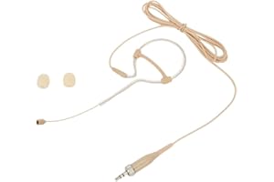 Professional Single Ear Hook Headset Microphone with 3.5mm 3 Pin 4 Pin XLR Connector for Stage Performance Worship Speech