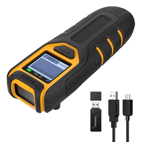 Inateck 1D 2D QR Barcode Reader, Portable Barcode Scanner Wireless Bluetooth, 2600 mAh Battery, Compatible Tablet iPhone Android iOS PC, Ideal Warehouse Logistics Shop Shipping