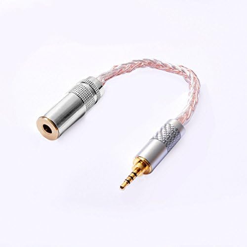 バランス接続ケーブル 変換ケーブル オーディオ 4 4mm五極 メス 2 5mm四極 オス