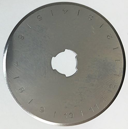 60mm Round Blades for Rotary Cutters- 12 Pack - Fits Olfa, Fiskars and Dritz