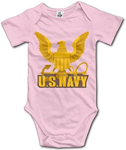 US Navy Short Sleeve Baby Boy Clothes One-Piece Bodysuit Jumpsuit Unisex