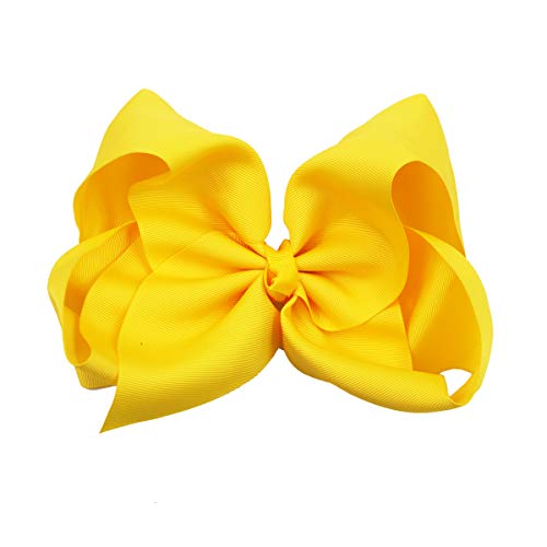 16Pcs 8 Inch Bows Large Big Boutique Grosgrain Ribbon Hair Bows Alligator Hair Clips For Girls Toddlers Kids Teens