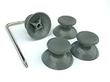 GGG0021 Grey Xbox 360 Replacement Thumbsticks (4 Pack) Plus Torx T8 Security Screwdriver L Key Replace Your Controller Joystick