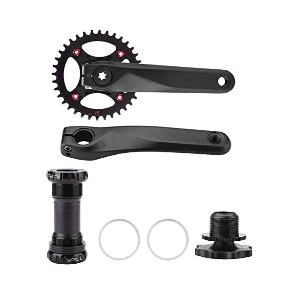 €108.49 Tbest Bicicletta Guarnitura Bicicletta in Lega di Alluminio  Guarnitura Integrale per pedivella monocella Integrata - bikewebshop.it