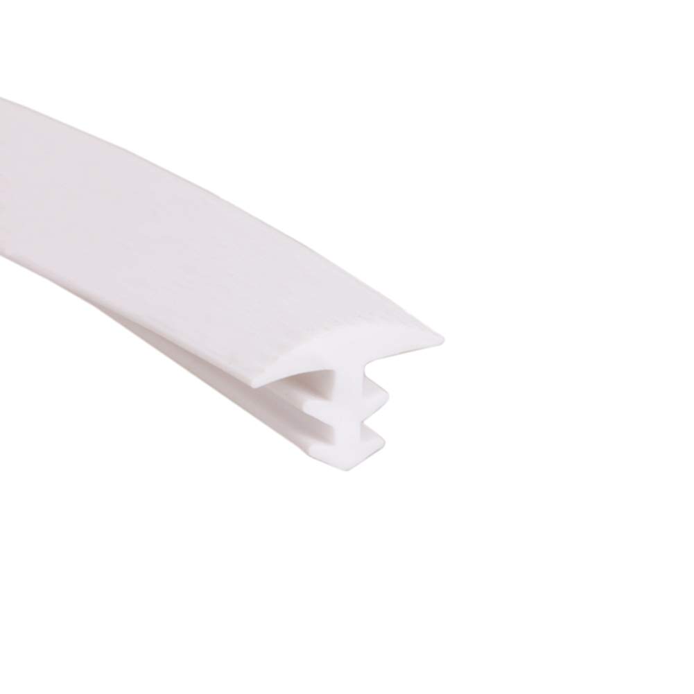 CGC8 White Rubber Door Seal, 25M, Prevents Drafts, 1 Count