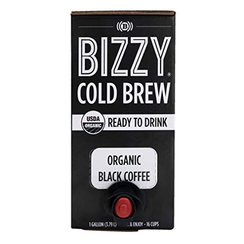 Bizzy Organic Cold Brew Coffee | Ready-to-Drink | 128 fl oz Bag-in-box | Coffee on Tap