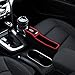 KMMOTORS Coin Side Pocket Red Line Passenger's Side with Cup Holder Console Side Organizer Crevice Filler Console Side Organizer Multi-Functional Storage
