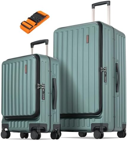 Amazon.com | FOCHIER F 3 piece Hard Shell Luggage Sets Suitcase