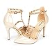 DREAM PAIRS ROCKSTAR-HIGH Women's D'Orsay Style Metal Studs Pointy Pumps Classic Stiletto Heel Shoes New