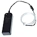 lychee 9ft EL Wire Lights Neon Glowing Strobing Electroluminescent Light El Wire w/Battery Pack for Parties, Halloween Decoration (Ice Blue)