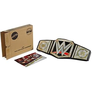 WWE Championship Role Play Kids Title Belt, Authentic Styling with Adjustable Belt Ages 6 Years Old & Up [Amazon…